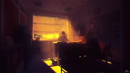 Аниме фон комната