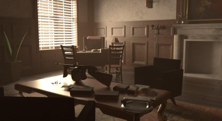 Стиль нуар арт кабинет детектива