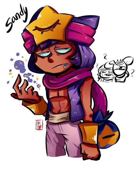 Бравл старс герой сэнди