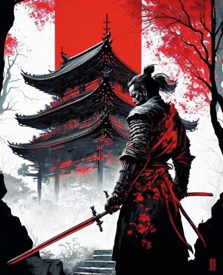Ронин самурай демон