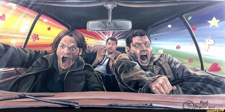 Сверхъестественное постер дин и сэм импала