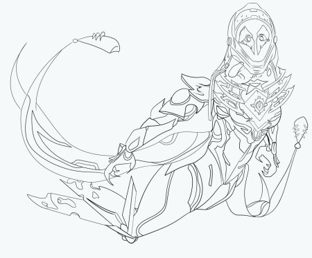 Варфрейм висп раскраски