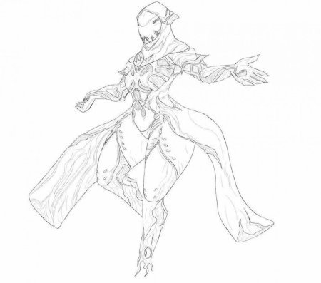 Варфрейм висп раскраски