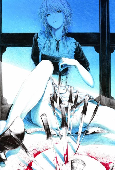Аниме девочка с ножом