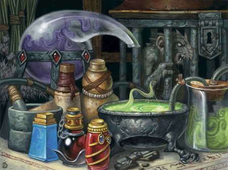 Алхимическая лаборатория арт концепт