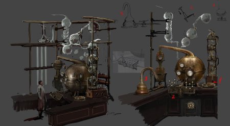 Алхимический перегонный аппарат