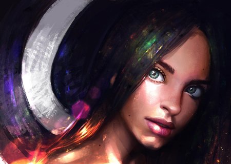 Арт красивая девушка