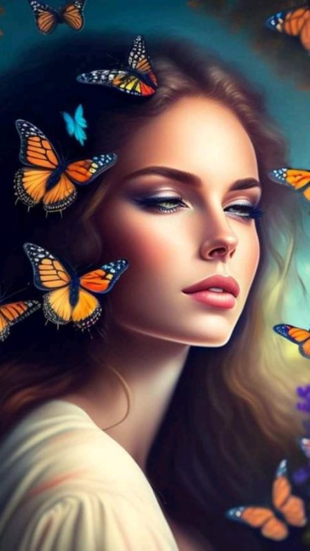 Девушка бабочка