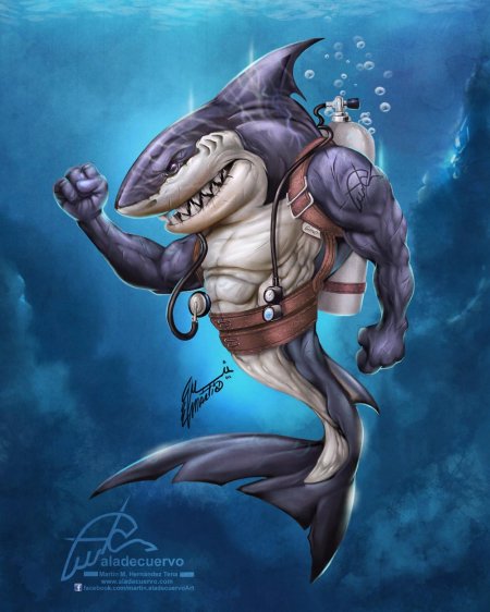 Человек акула