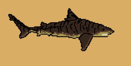 Пиксельная акула