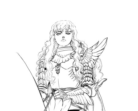 Берсерк гриффит раскраска