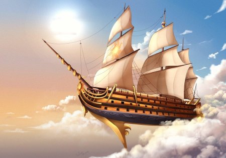 Фэнтези корабль галеон