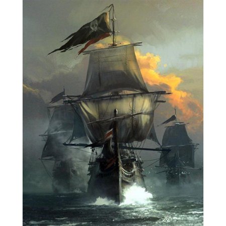 Чёрная жемчужина корабль black flag