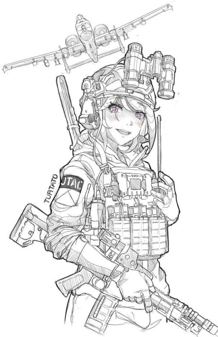 Раскраска милитари