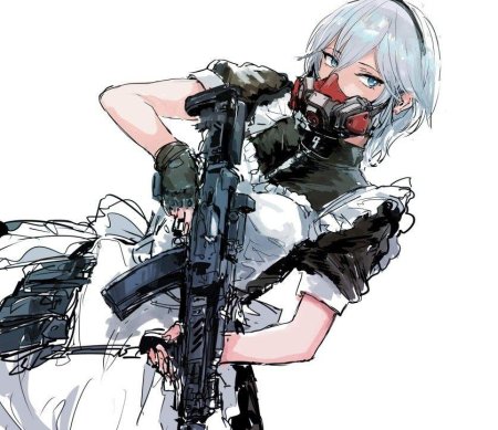 Аниме тянки с оружием