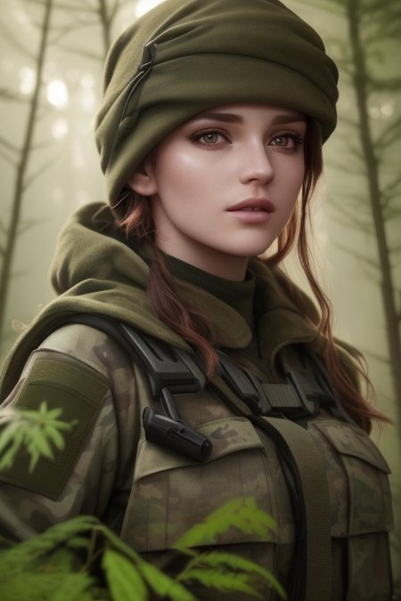 Боевая девушка арт