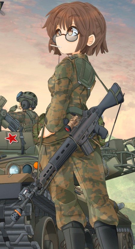 Аниме тянка боевая