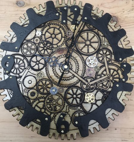 Настенные часы в стиле стимпанк
