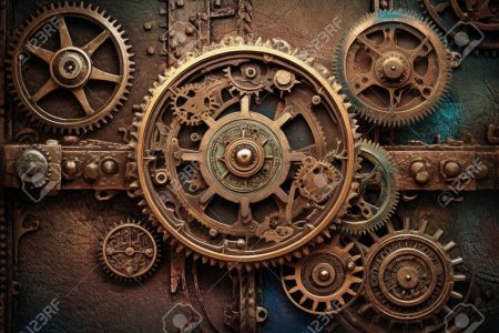 Стимпанк шестеренки