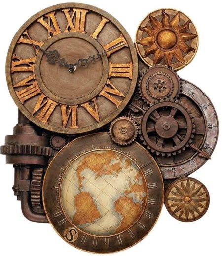 Steampunk clock настенные