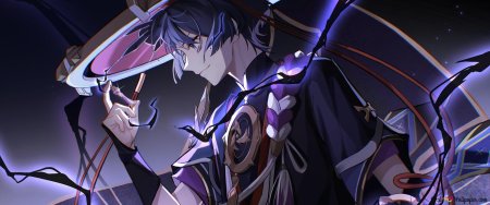 Странник геншин арт