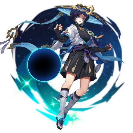 Странник геншин арт