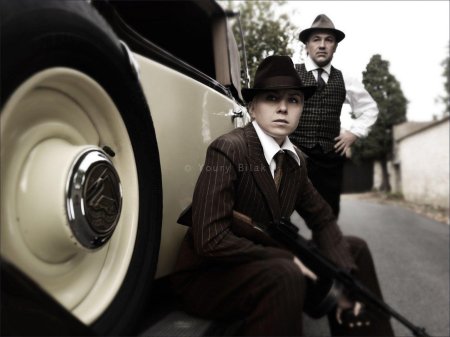 Фотосессия в стиле гангстеров