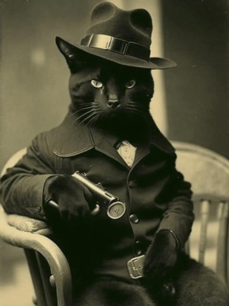 Кот гангстер