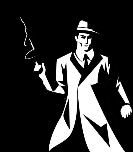 Силуэт гангстера