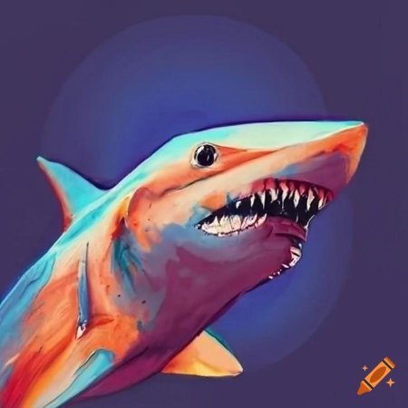 Акула живопись