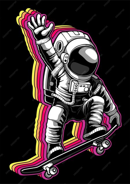 Постер космонавт