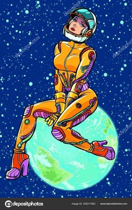 Девушка космонавт