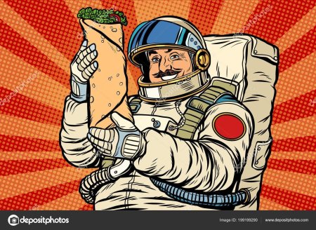 Космонавт поп арт