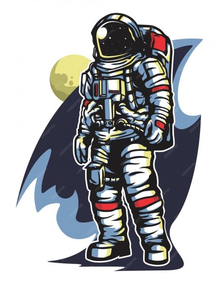 Скафандр космонавта вектор