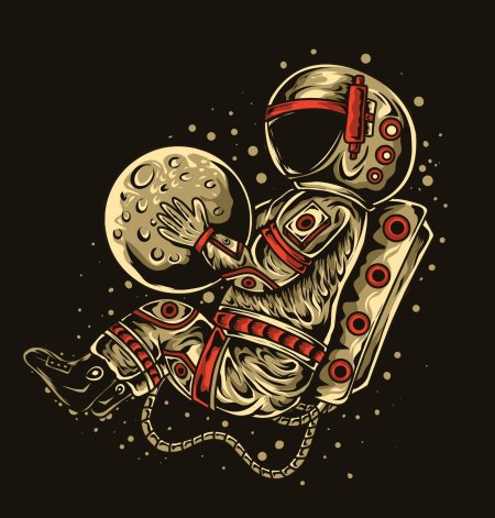 Космонавт векторный