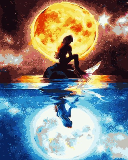 Алмазная мозайка русалка