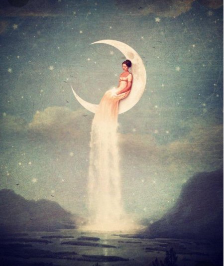 Девушка луна
