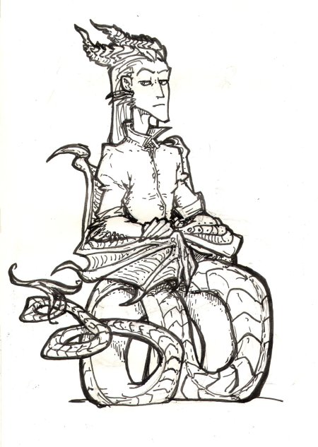 Драконы эскиз