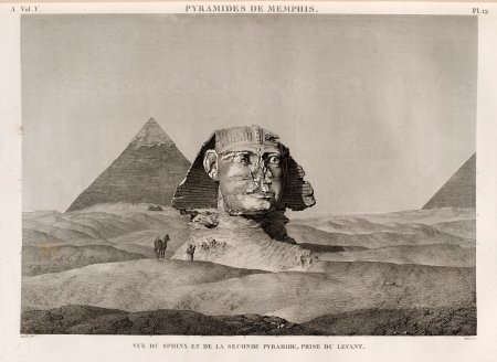 Сфинкс египет 1860