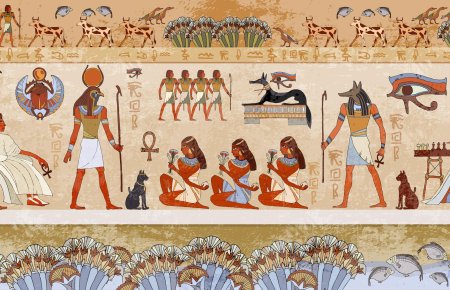 Египетские фрески мироустройства