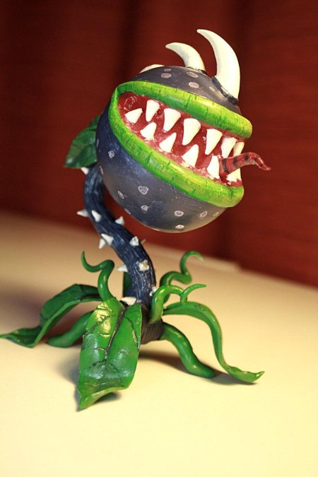 Зомби против растений из пластилина