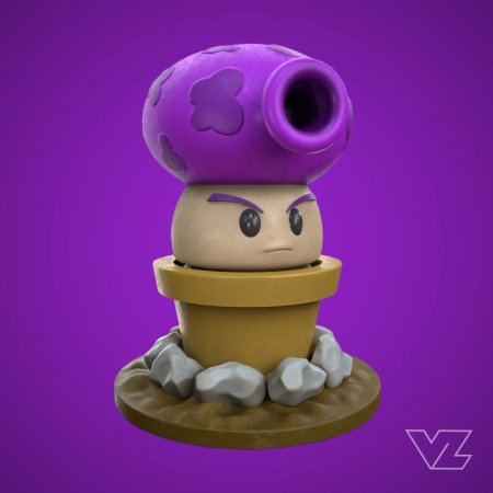 Plants vs zombies fume shroom