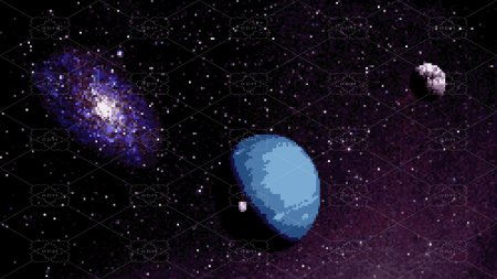 Космос пиксельный