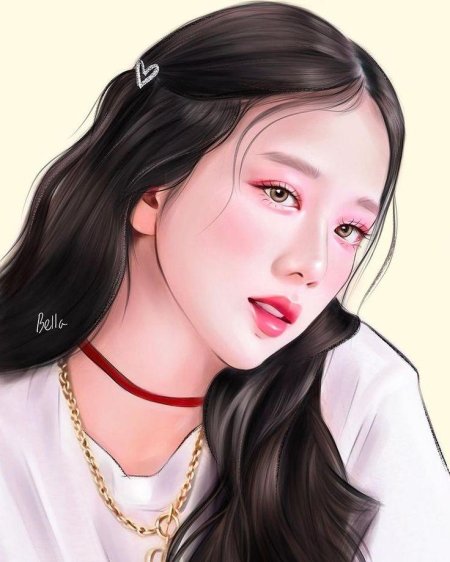 Джису ким блэк пинк арт