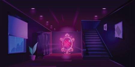 Комната неоновая