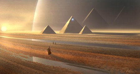 Египет концепт арт пирамида