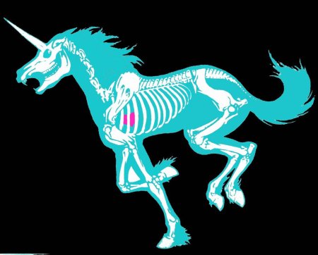 Скелет единорога