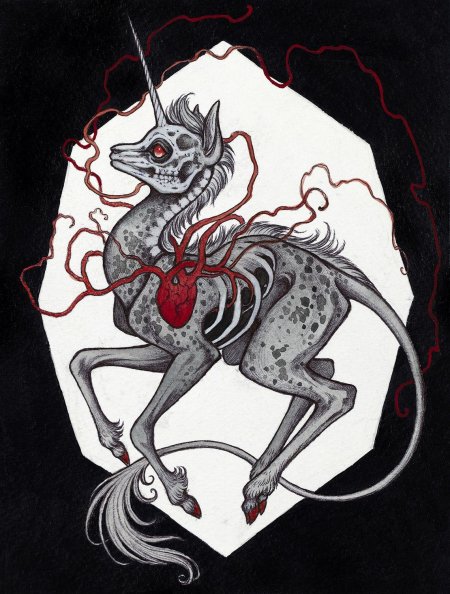 Скелет единорога