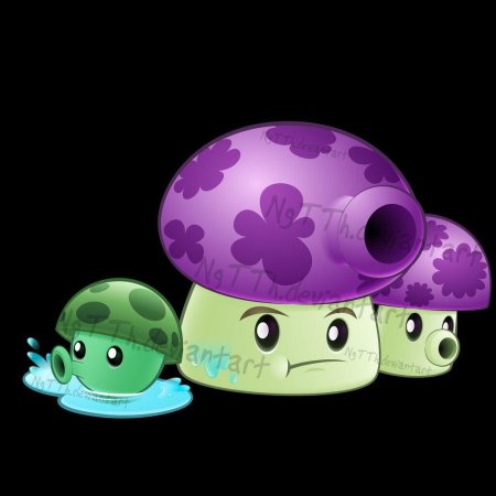 Растения против зомби грибы