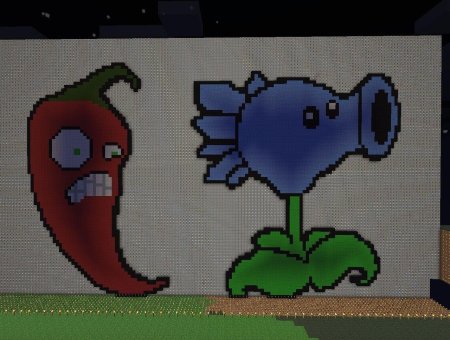 Растения против зомби по клеточкам